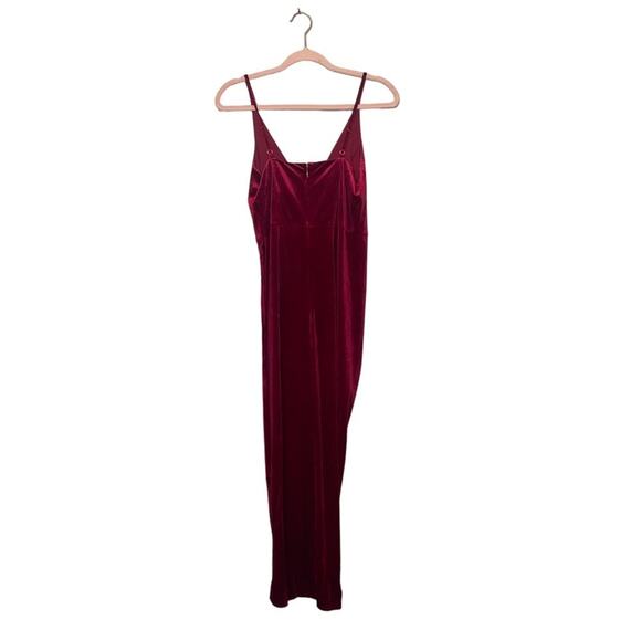 Yumi Kim x REVOLVE Felicity Velvet V-Neck Pleated Tulip Hem Formal Dress M NWT - Picture 9 of 14